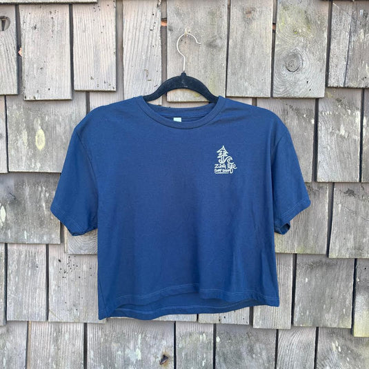 Women's Crop Wave/Tree Tee