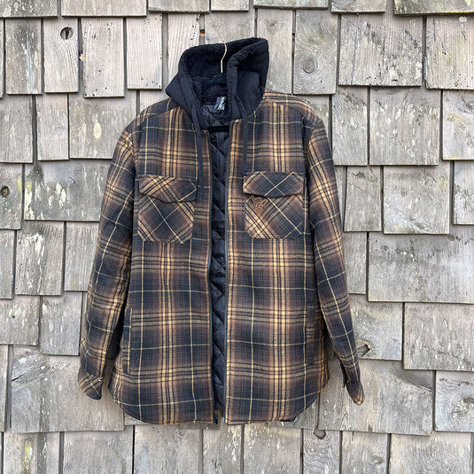Shaka Flannel Hooded Jacket - Open
