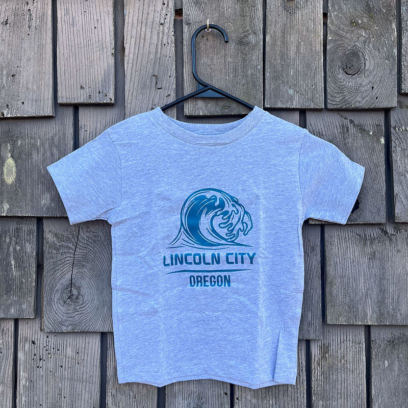 Load image into Gallery viewer, Toddler Lincoln City Big Wave Tee - Grey
