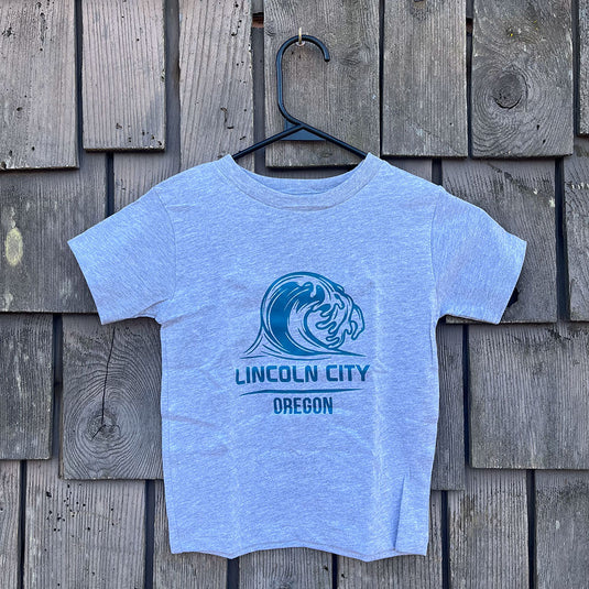 Toddler Lincoln City Big Wave Tee - Grey