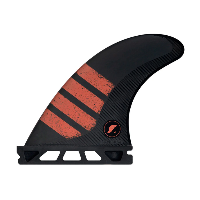 Futures F4 Alpha Small Thruster Fin Set - Carbon / Red