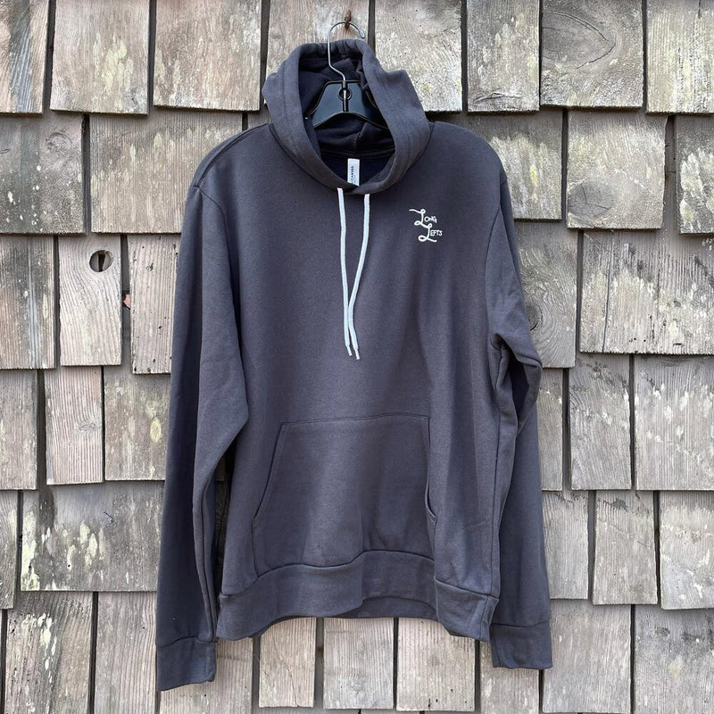 Load image into Gallery viewer, Long Lefts Time to Surf Hoodie-Front Dark Grey
