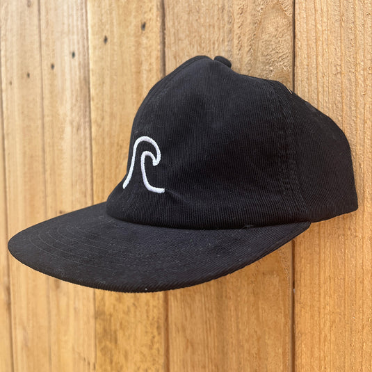Simple Wave Embroidered Hat - Side