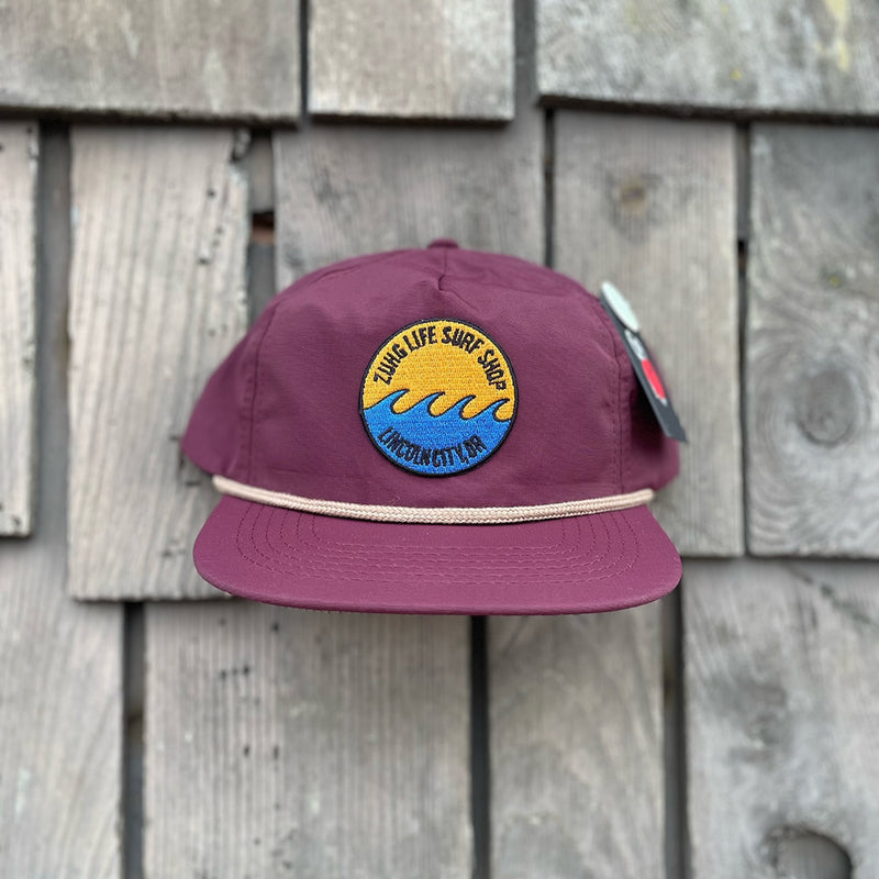 Load image into Gallery viewer, ZuhG Life Wave Patch 5 Panel Nylon Hat
