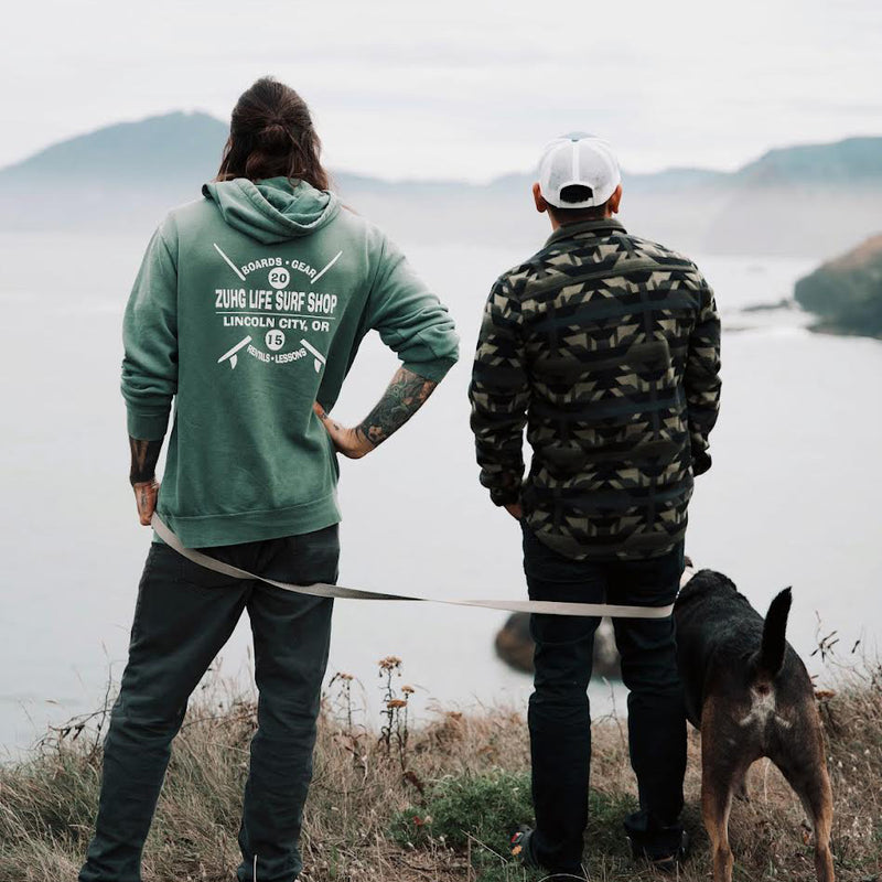 Load image into Gallery viewer, The Rondina Hoodie - Overlooking the surf shrouded in fog.
