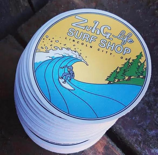 Shop Sticker-Yellow sky