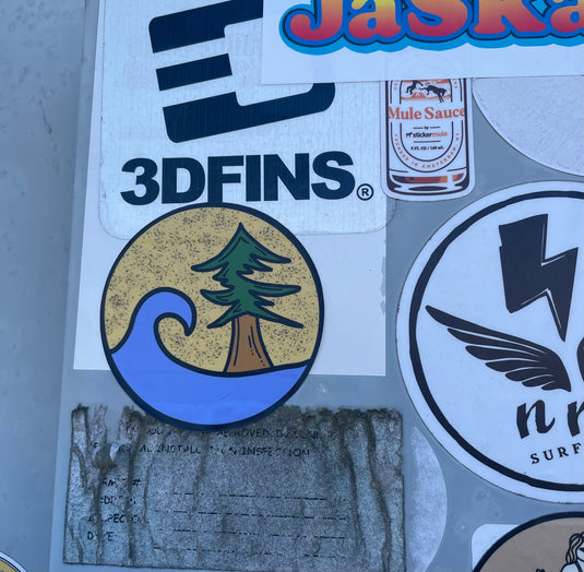 Wave Tree Sticker