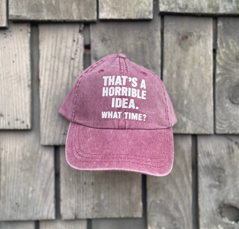 Load image into Gallery viewer, Horrible Idea Curved Bill Hat - Dusty Rose
