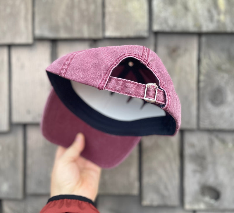 Load image into Gallery viewer, Horrible Idea Curved Bill Hat - Dusty Rose Back

