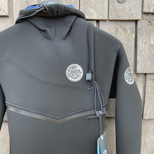 Rip Curl Ebomb 4/3 Zip Free Hooded Wetsuit