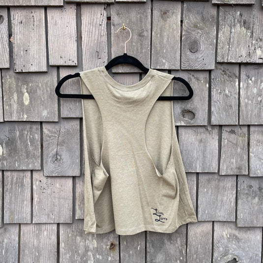 Long Lefts Whale Racerback Cropped Tank