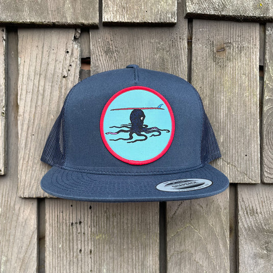 Jonas Draws 8 legs 1 Fin Patch Hat - Navy