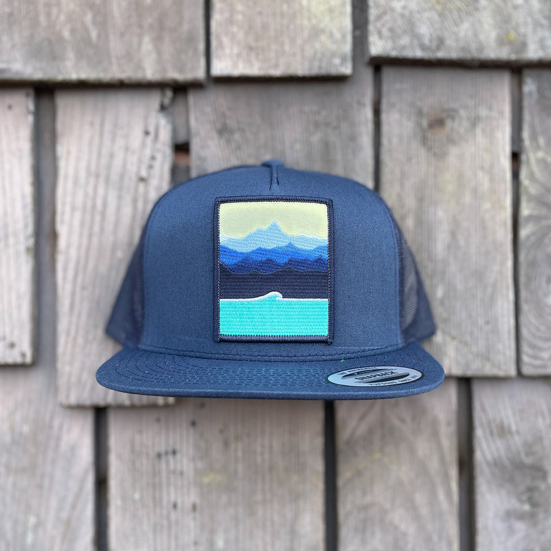 Load image into Gallery viewer, Jonas Draws Horizons Patch Hat - Navy
