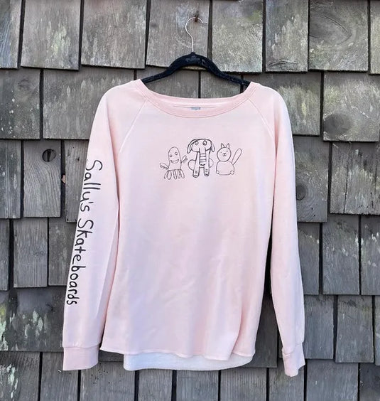 Sally's Skateboards Friends Ladies Crewneck