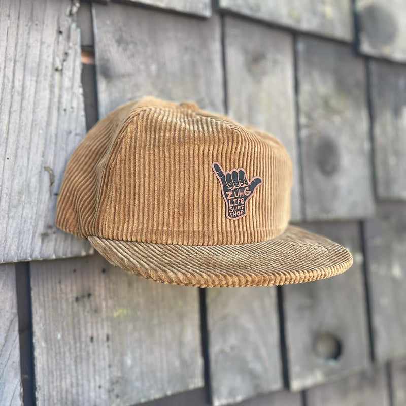 Load image into Gallery viewer, Corduroy Shaka Hat-Tan Side
