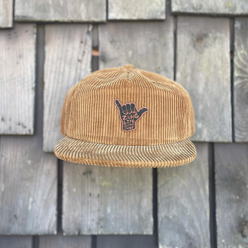 Load image into Gallery viewer, Corduroy Shaka Hat-Tan Front
