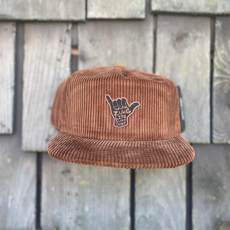 Load image into Gallery viewer, Corduroy Shaka Hat-Rust Front
