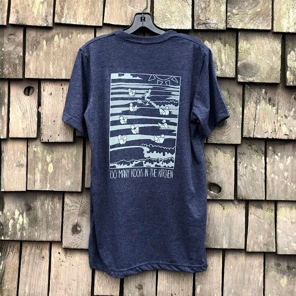 Load image into Gallery viewer, Long Lefts Too Many Kooks In The Kitchen Tee - Navy
