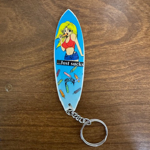 Load image into Gallery viewer, Lost Surfboard Keychain

