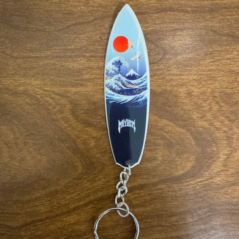 Lost Surfboard Keychain