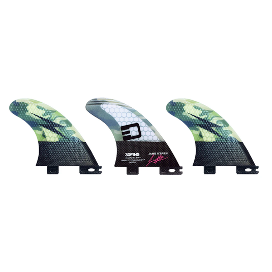 3D Fins JOB Signature Thruster Fin Set - Camo / Black - Full Set