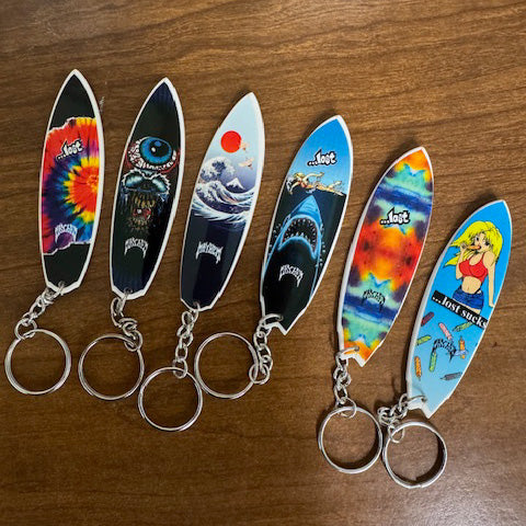 Lost Surfboard Keychain
