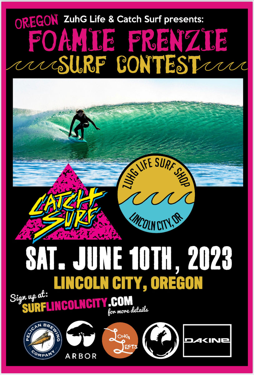 Foamie Frenzie Surf Contest Poster
