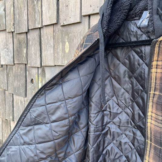 Shaka Flannel Hooded Jacket - Interior
