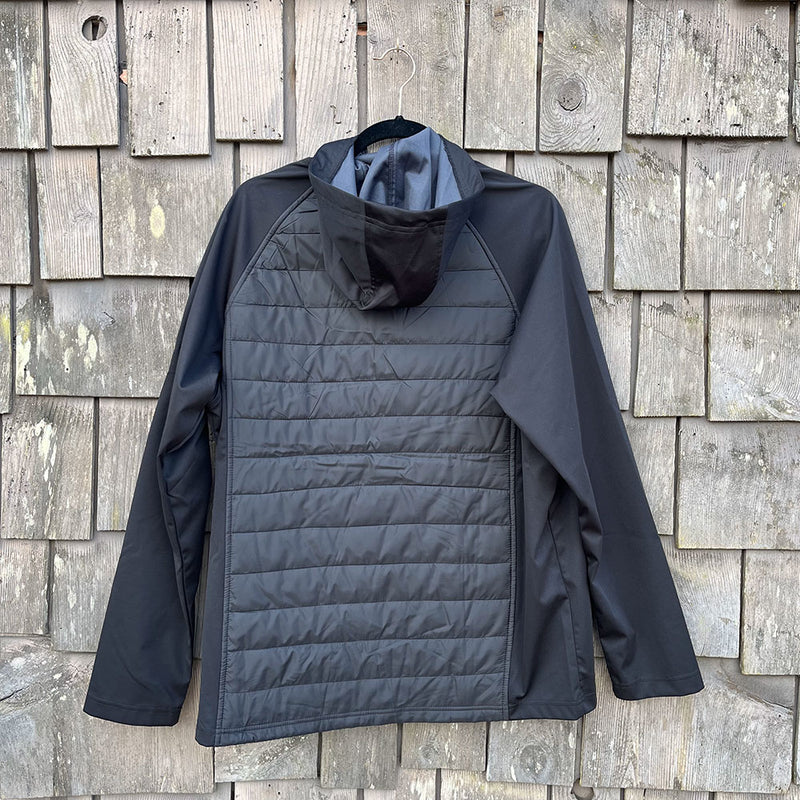 Load image into Gallery viewer, Diamond Bomber Hooded Jacket - Black - Back
