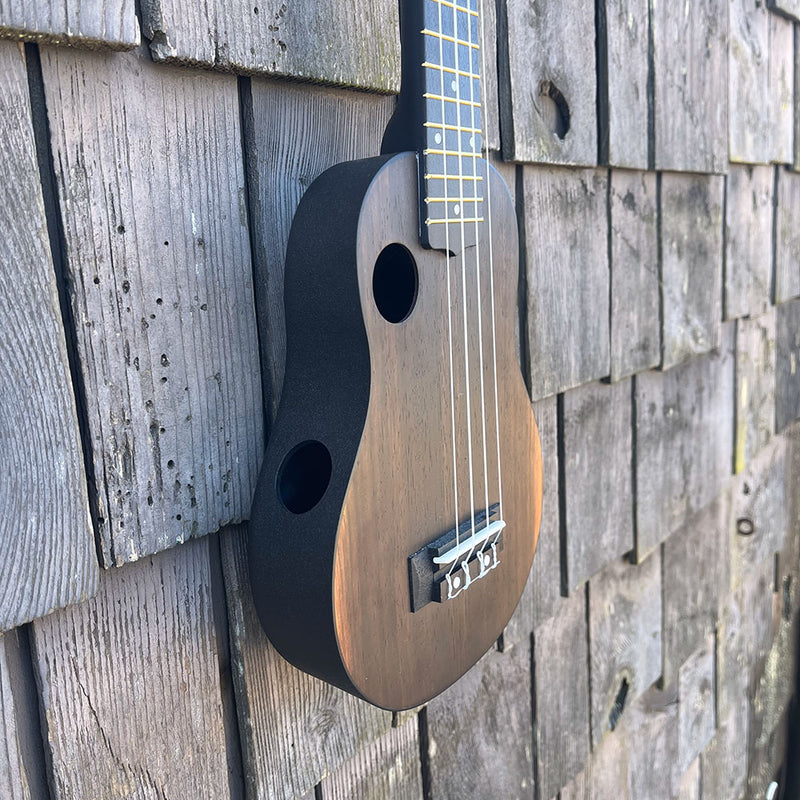 Load image into Gallery viewer, Amahi Ukulele - Dark Wood Side
