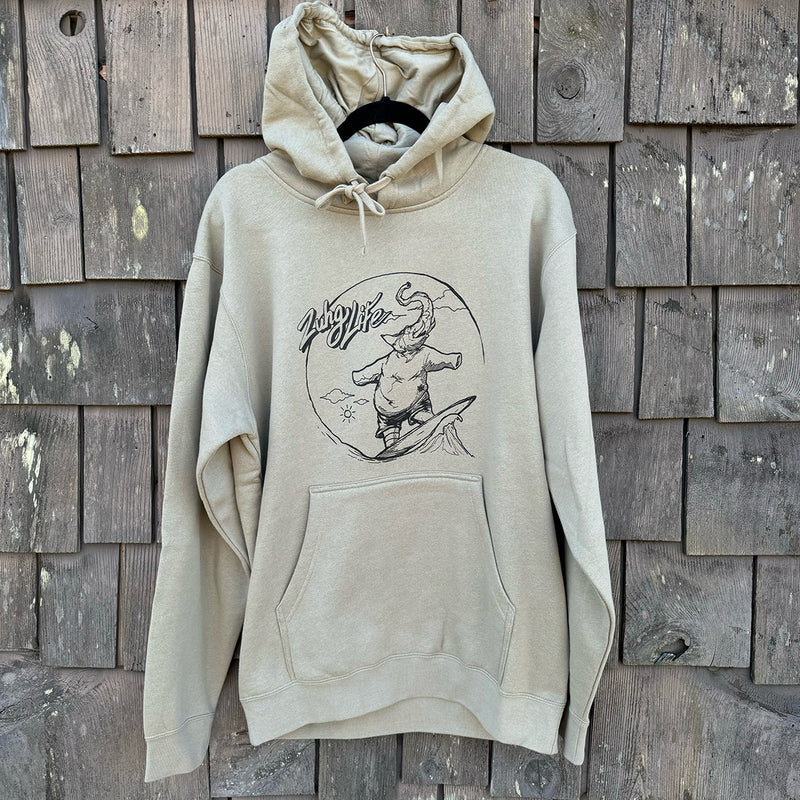 Load image into Gallery viewer, ZuhG Life Elephant Hoodie - Pigment Cement
