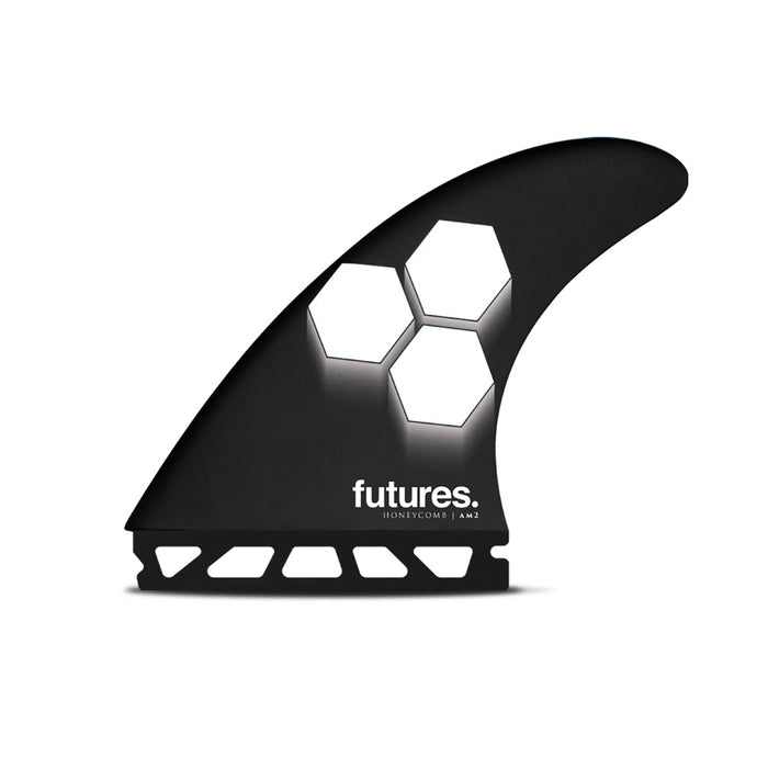 Futures AM2 HC Thruster Fin Set - Black / White