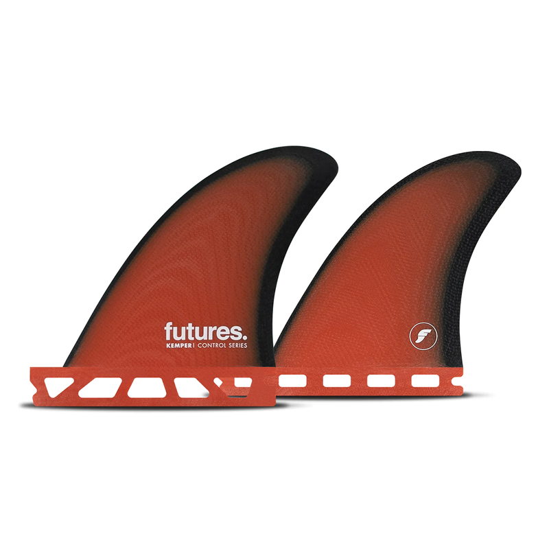 Load image into Gallery viewer, Futures Billy Kemper Quad Fin Set - Red / Black
