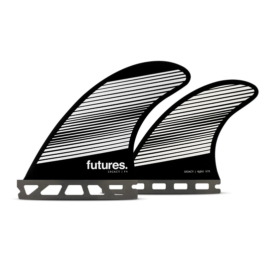 Futures F4 Quad Fin Set - Gray / Black