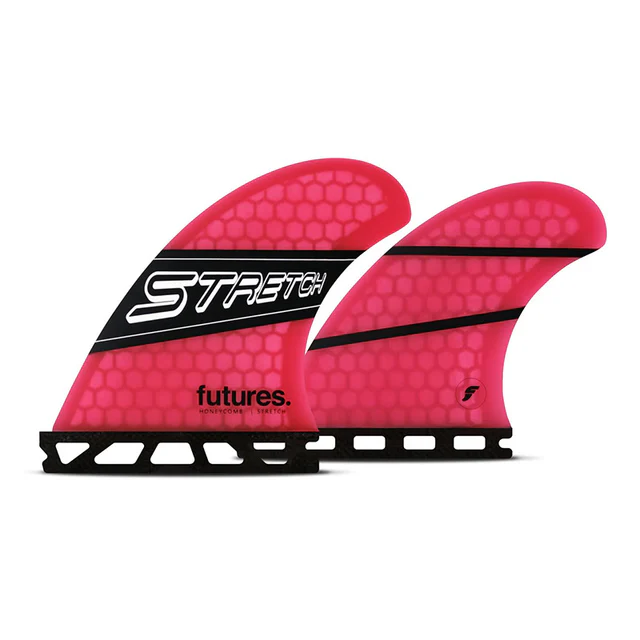 Futures Stretch Quad Fin Set - Pink / Black