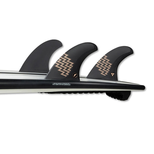 Futures Gerry Lopez Alpha 5 Fin Set - Carbon / Sand - Thruster
