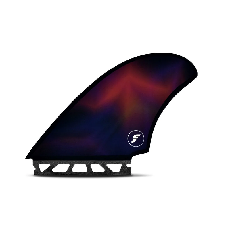 Load image into Gallery viewer, Futures Machado SS Quad Fin Set - Black / Swirl - Inside Front Fin
