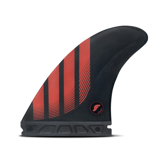 Futures P8 Alpha Large Thruster Fin Set - Carbon / Red