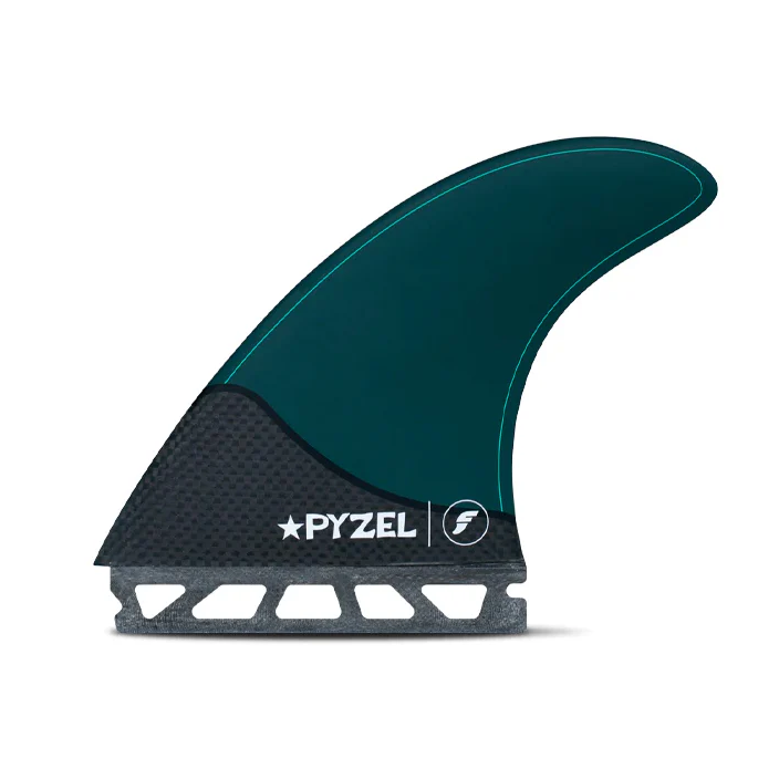 Load image into Gallery viewer, Futures Pyzel Large Thruster Fin Set - Pacific Blue
