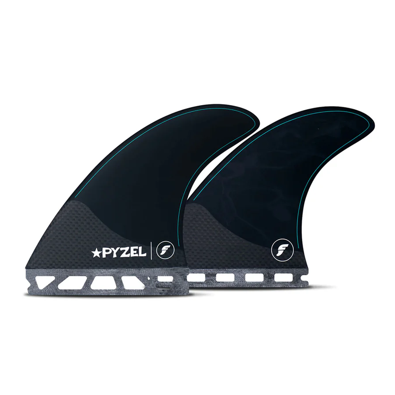 Load image into Gallery viewer, Futures Pyzel Medium Thruster Fin Set - Black - Both Fins
