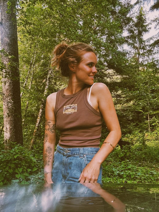 Ladies Midtide Rib Racer Tank