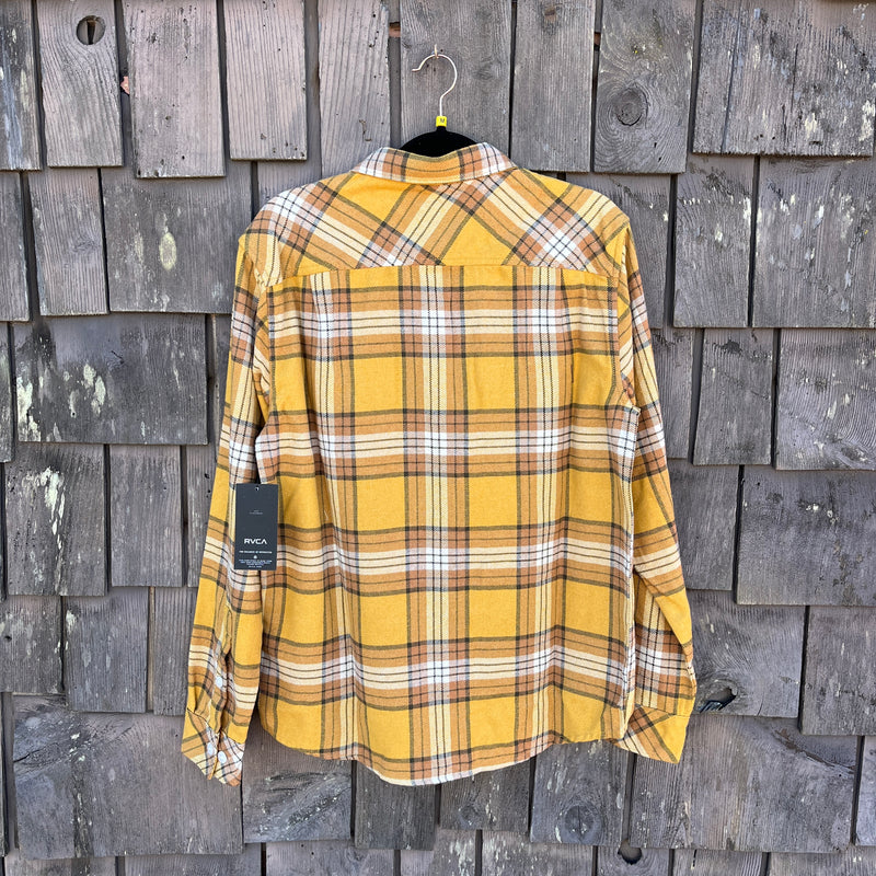 Load image into Gallery viewer, RVCA Flannel - Yellow - Back
