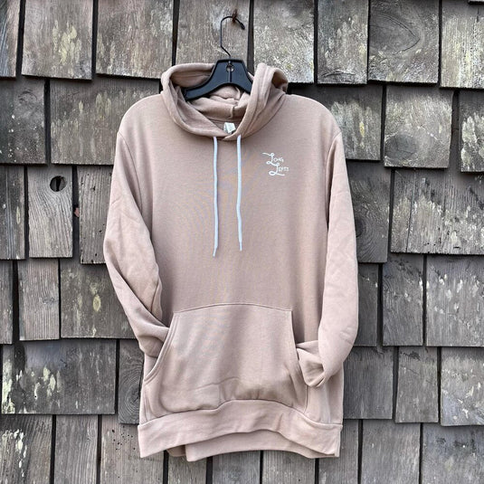 Long Lefts Time to Surf Hoodie-Front tan