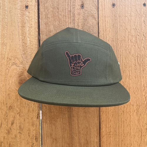 Shaka Patch 5 Panel Hat - Olive