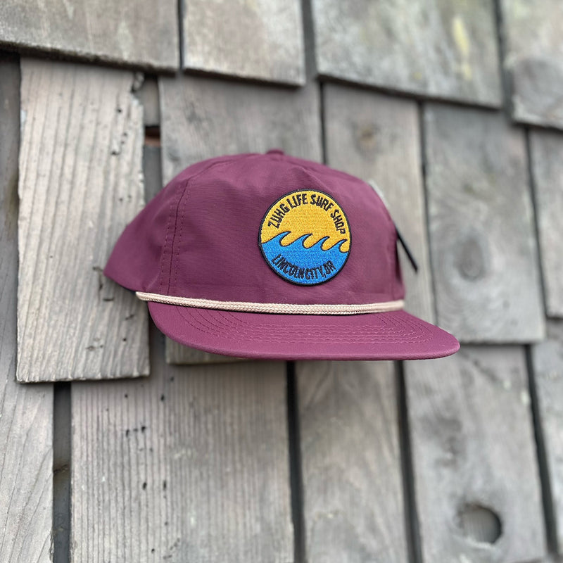 Load image into Gallery viewer, ZuhG Life Wave Patch 5 Panel Nylon Hat - Side
