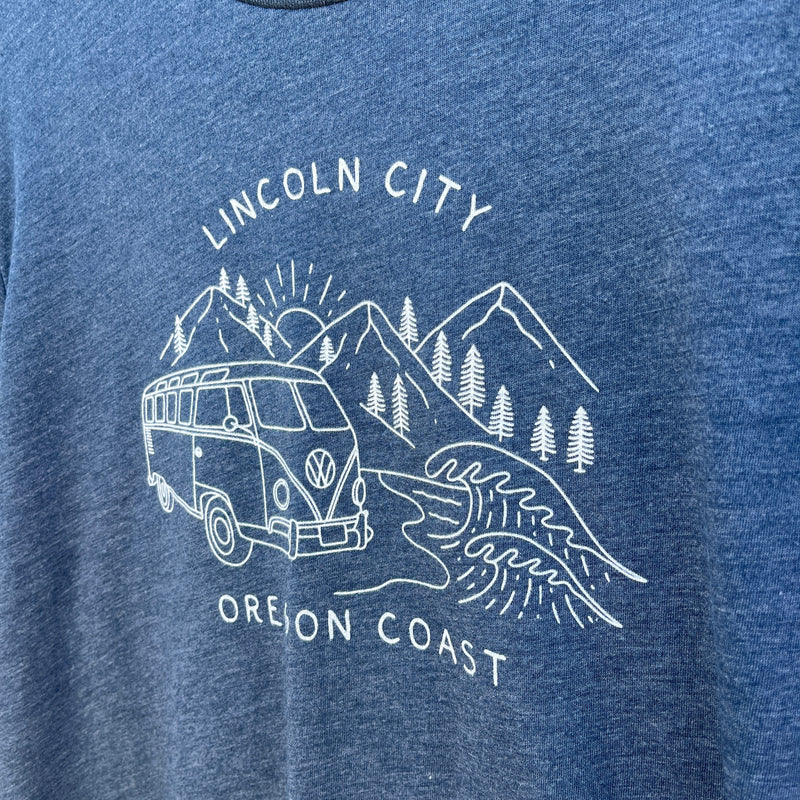 Load image into Gallery viewer, Lincoln City Oregon Coast T-Shirt - Closeup
