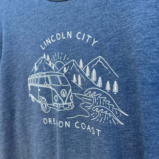 Lincoln City Oregon Coast T-Shirt - Closeup