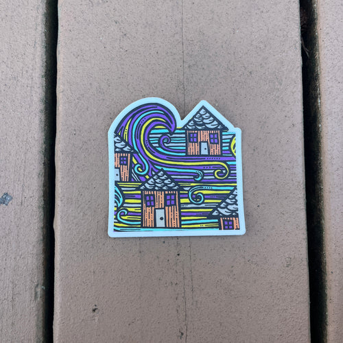 Wave House Sticker