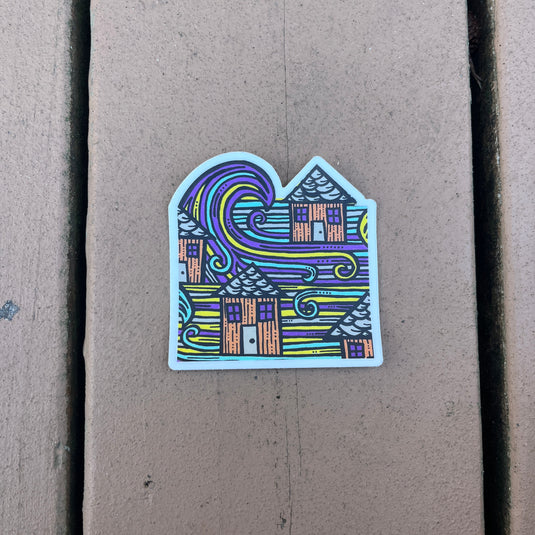 Wave House Sticker