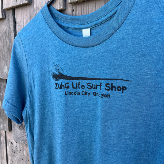 Youth Surf Shop Wave T-Shirt - Closeup